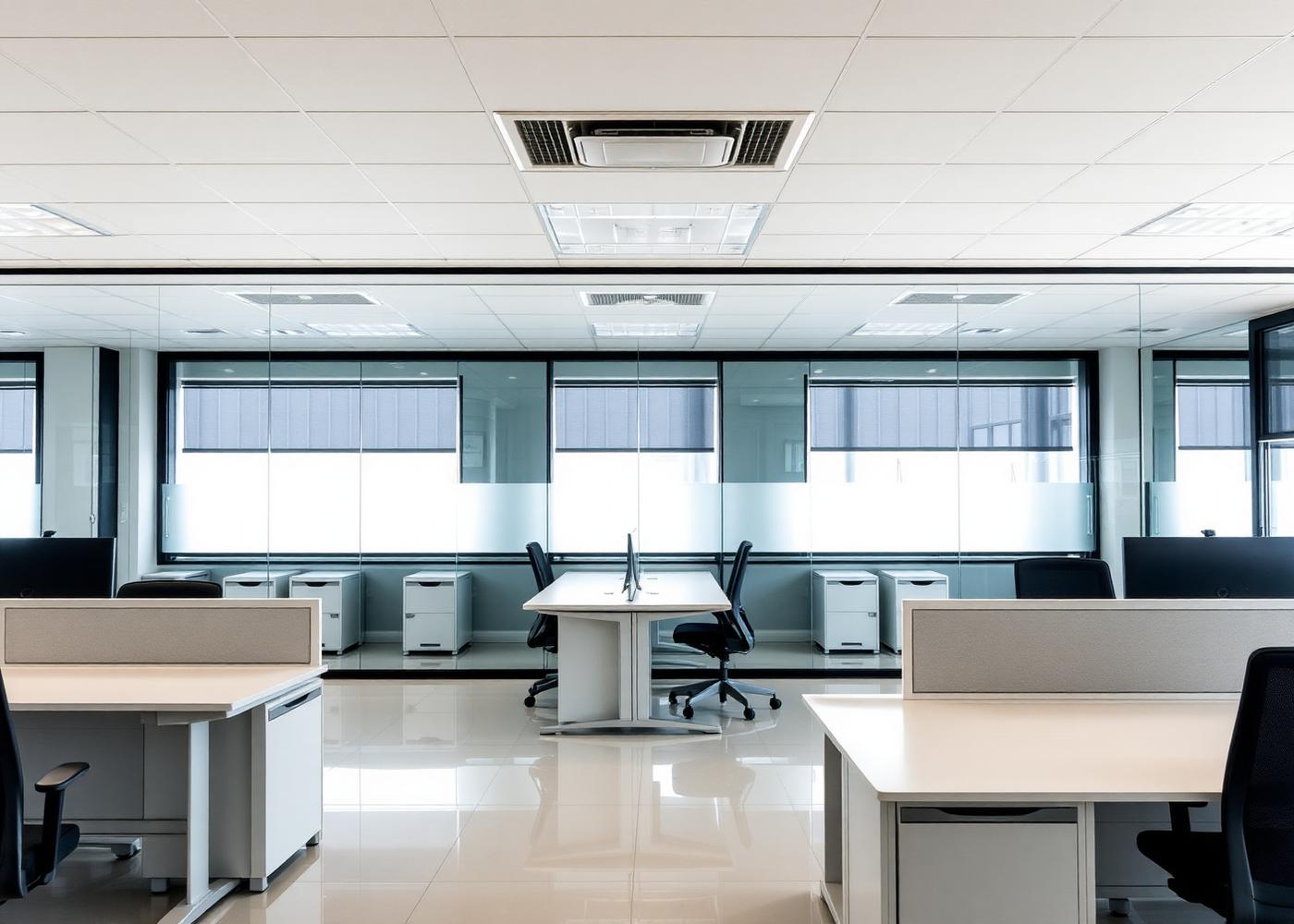 Clean modern office space maintained by commercial cleaners in the GTA